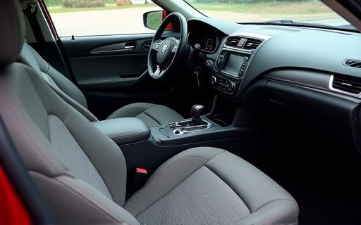Immagine prima e dopo un dettaglio interno auto che mostra sedili puliti e cruscotto igienizzato